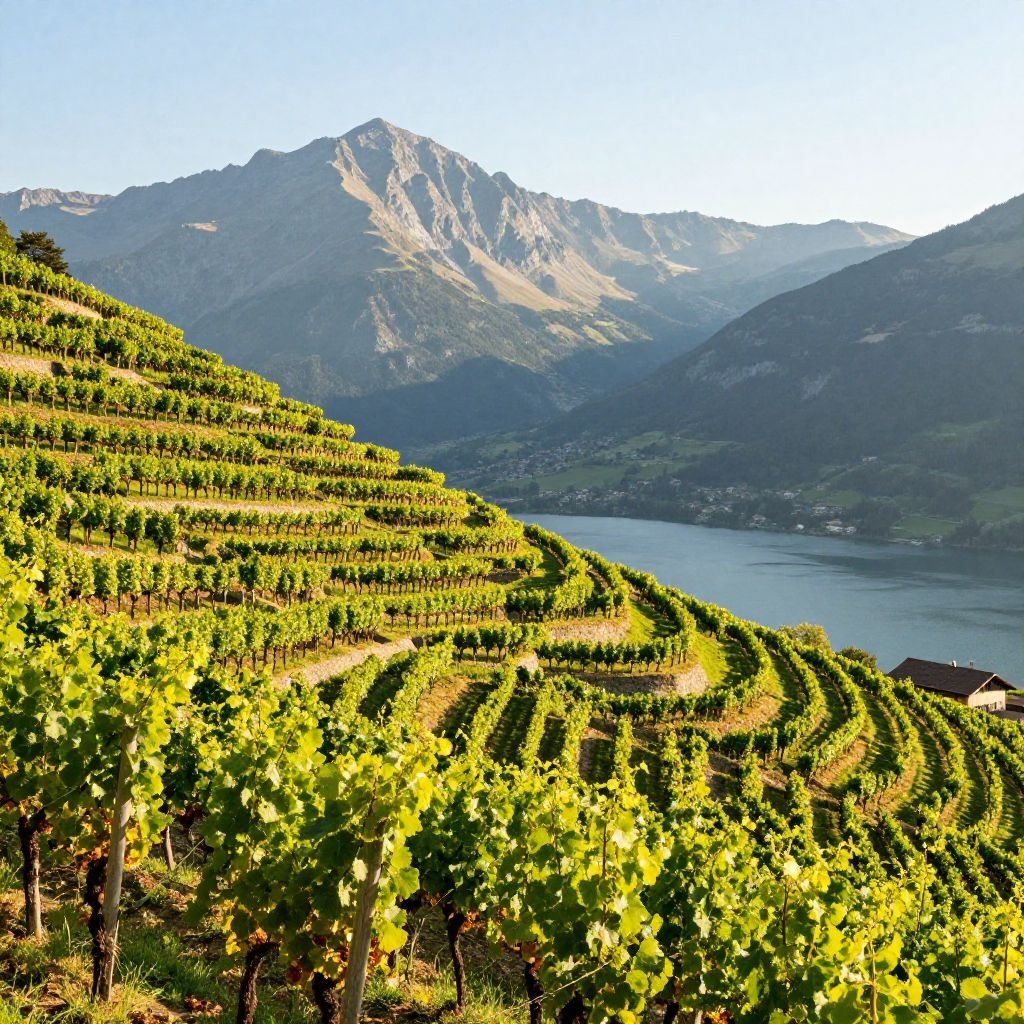Vignoble de Savoie en été